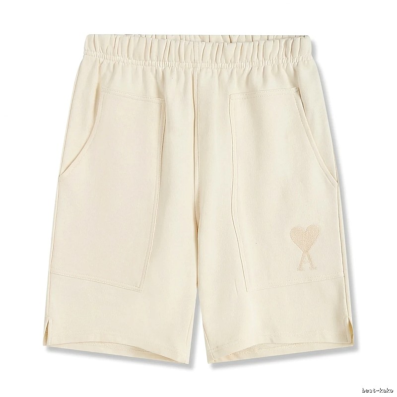 AMI Embroidered Love Casual Shorts