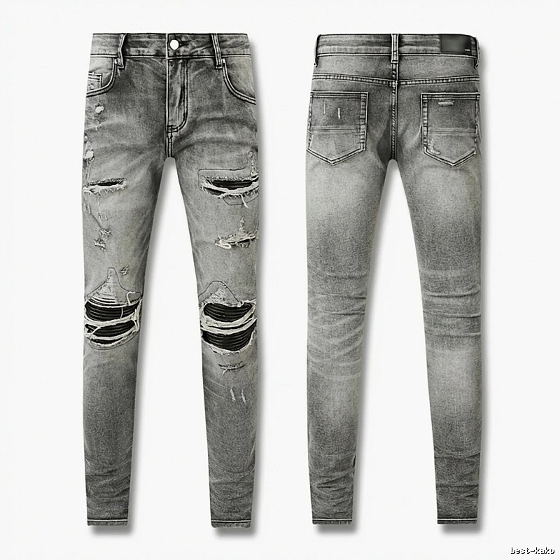 AMI Ripped Trendy Brand Jeans