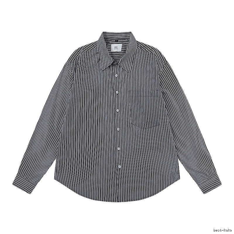 AMI Stripe Minimalist Style Shirt