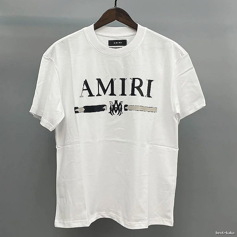 Amiri Bar-Letter Graphic White Records Graphic T-Shirt Commuter Look