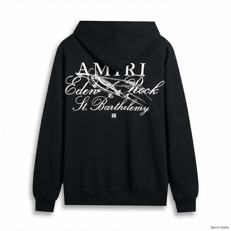 AMIRI Printed Retro Style Black Sweatshirt
