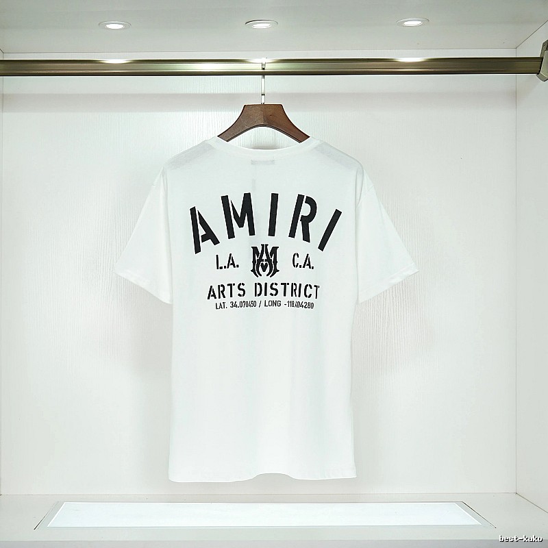 Amiri Sport Graphic T-shirt White Blue Amiri for Collection Drops