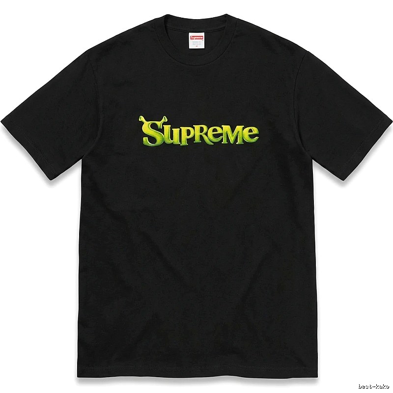 Black T-shirt with Supreme letter print