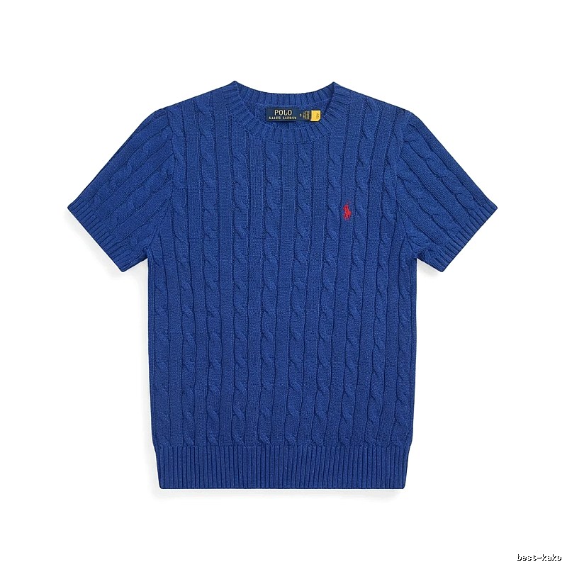 Blue knitted sweater of Ralph Lauren Polo series