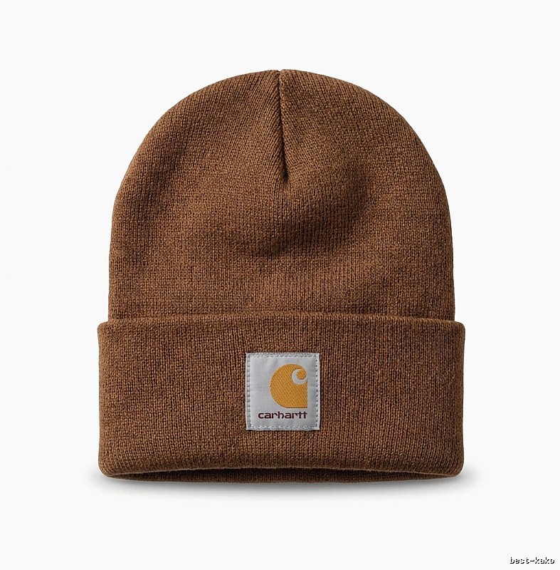 Carhartt classic brown knitted hat