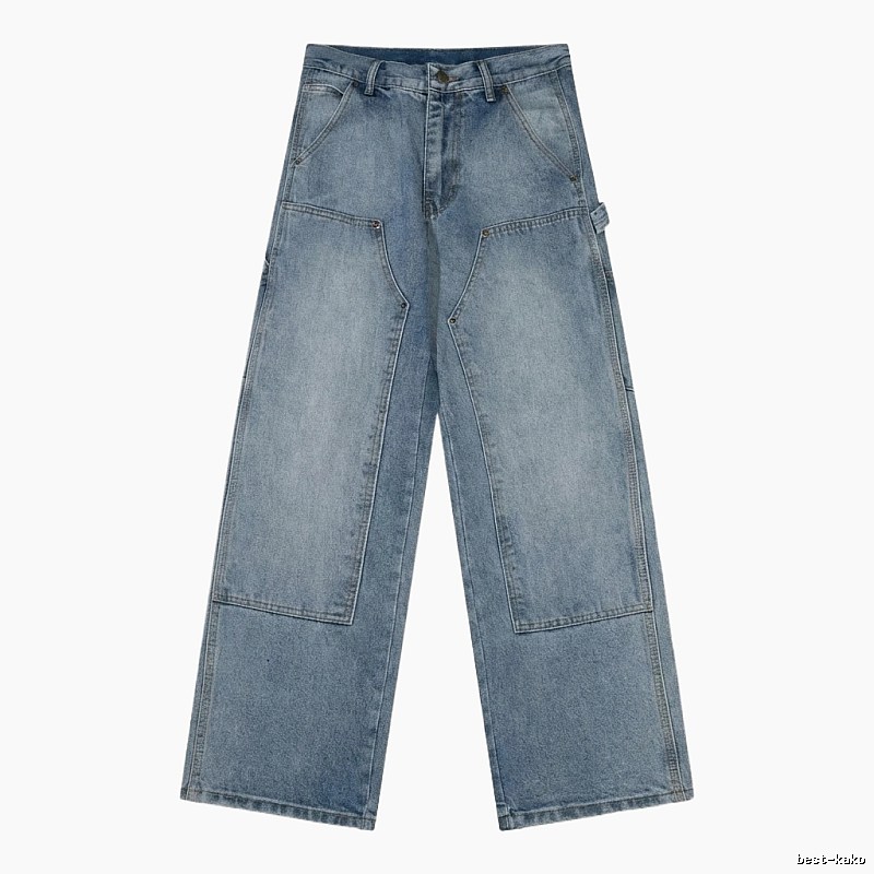 Carhartt workwear-style blue jeans