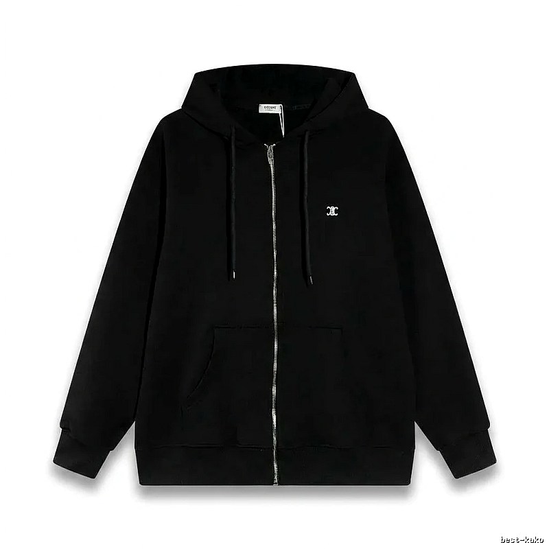 CELINE's classic black hoodie
