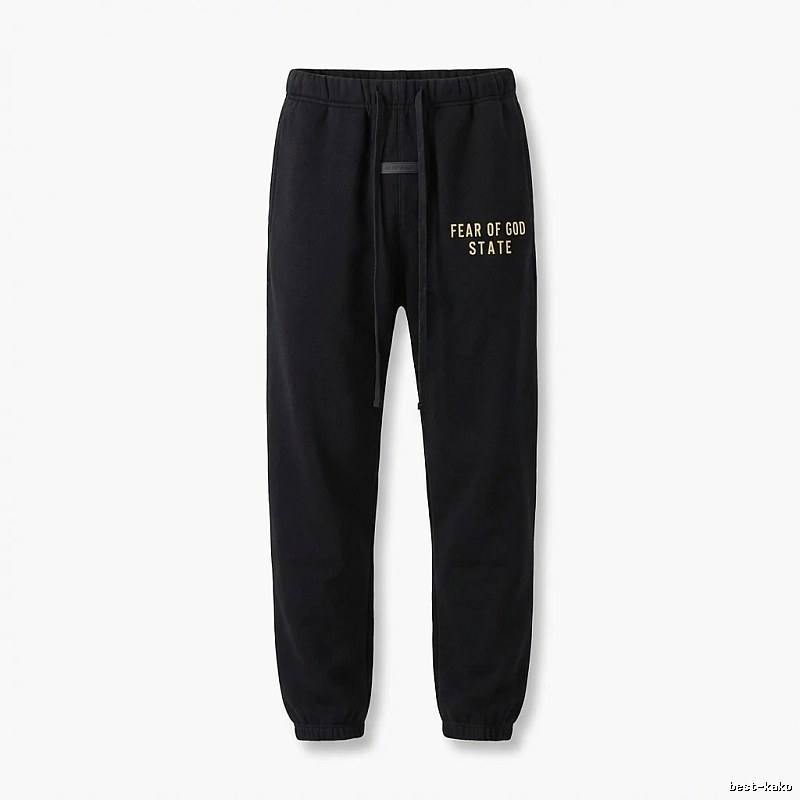 ESSENTIALS minimalist style black sweatpants