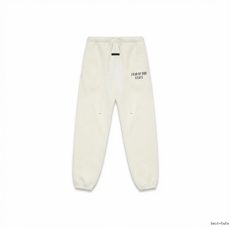 ESSENTIALS minimalist style white sweatpants