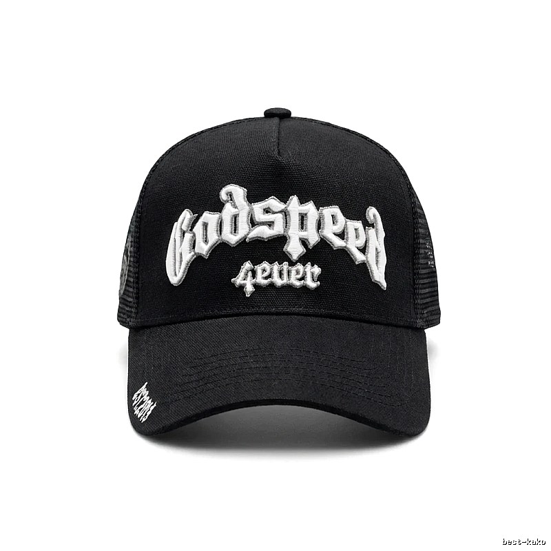 Godspeed retro-style black cap