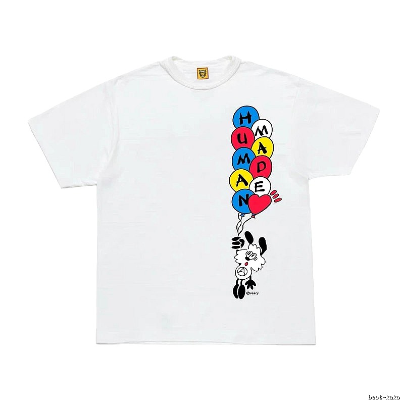 HUMAN MADE Balloon Print Japanese Streetwear White T-Shirt