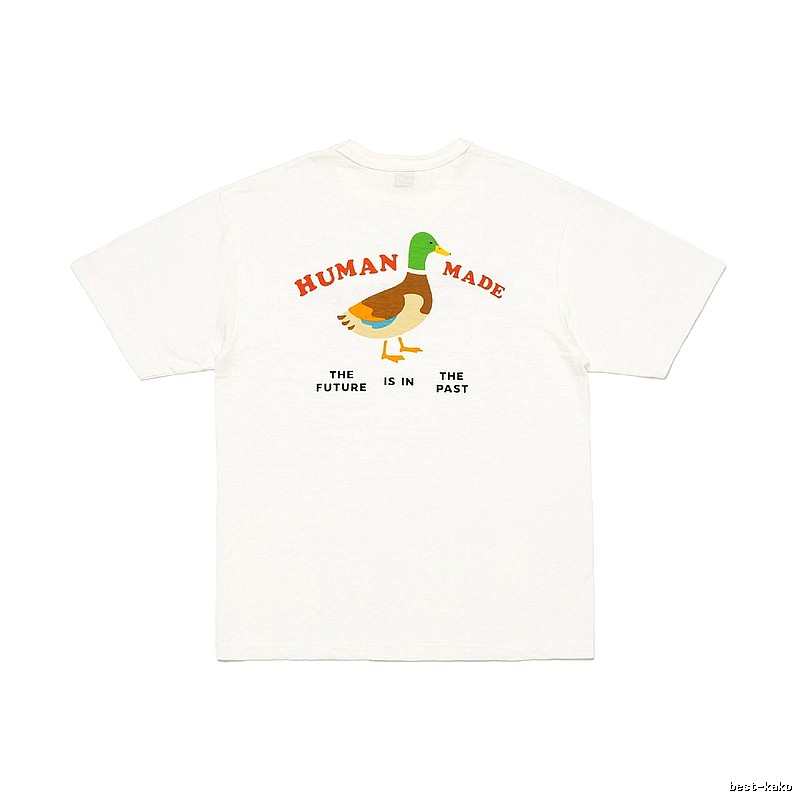 HUMAN MADE Green Duck Print Vintage Off-white T-shirt