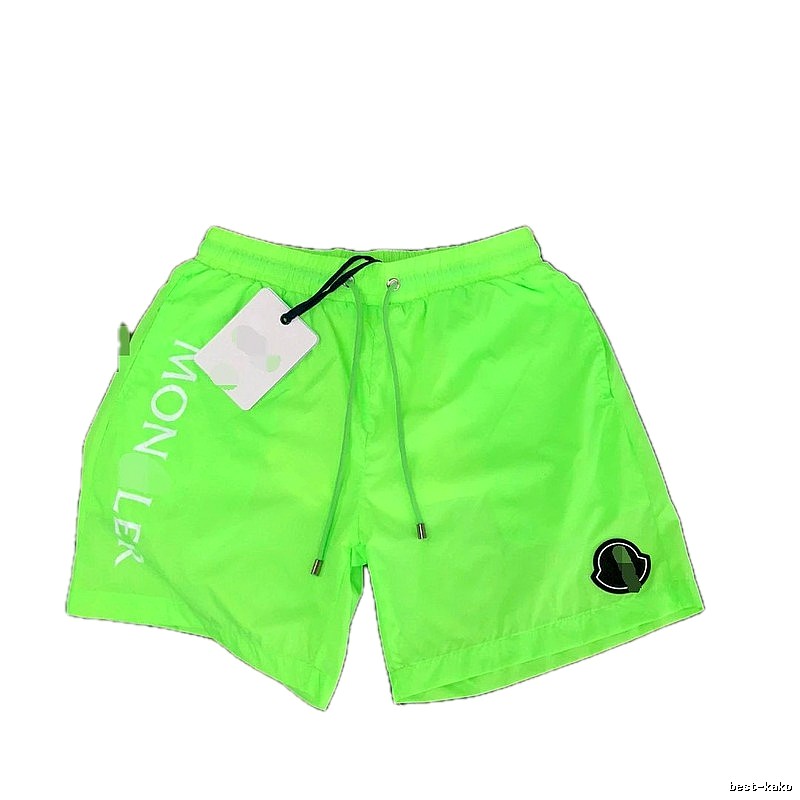 Moncler Beach Collection Casual Style Fluorescent Green Shorts