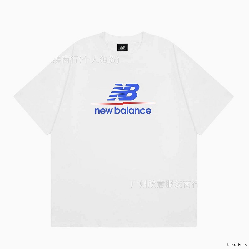 New Balance Printed Casual Style White T-shirt