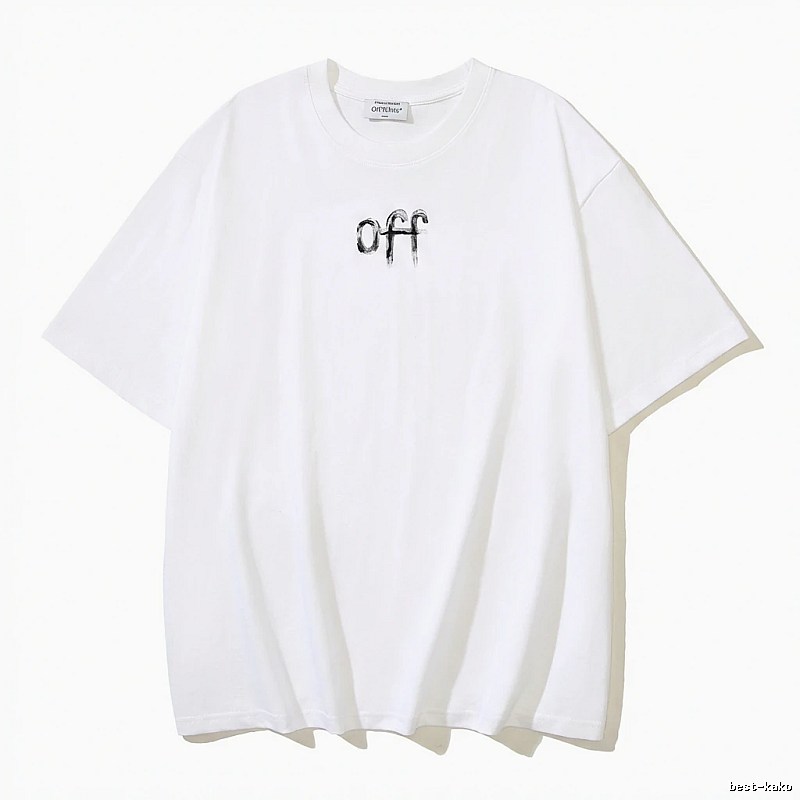 Off-White minimalist style white T-shirt