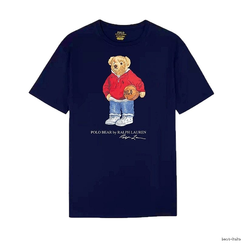 Ralph Lauren Bear Trendy Brand Royal Blue T-shirt