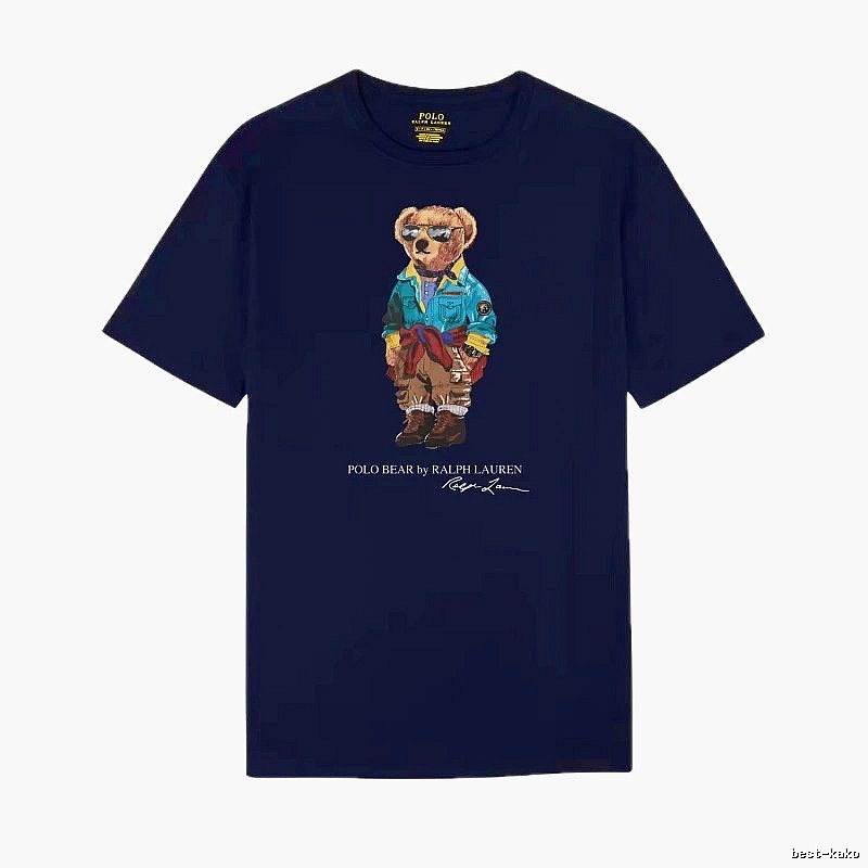 Ralph Lauren Bear Trendy Brand Sapphire Blue T-shirt