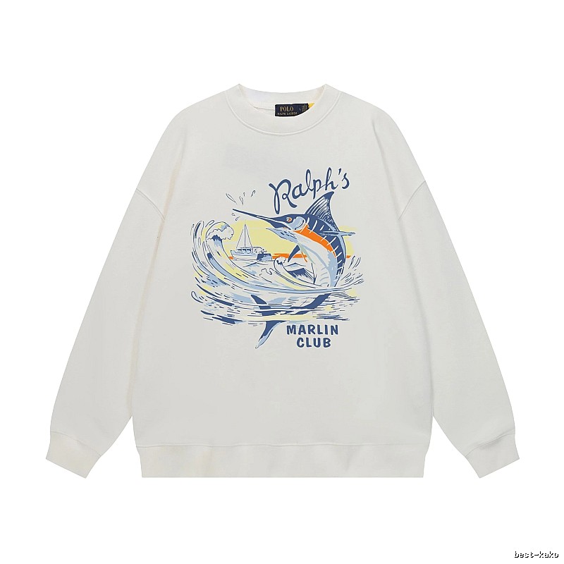 Ralph Lauren Marin Club White Sweatshirt