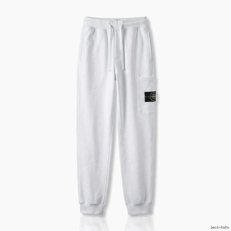 Stone Island basic casual white sweatpants