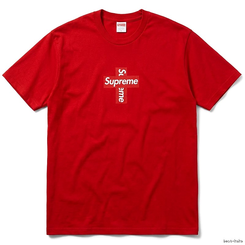 Supreme Cross Simple Style Red Clothes