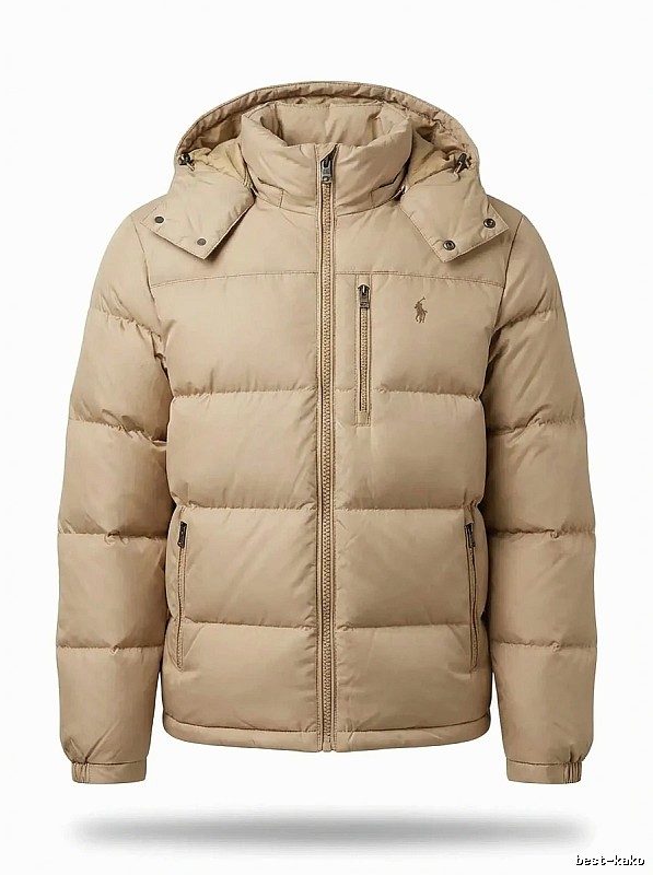 The classic khaki down jacket of Ralph Lauren.