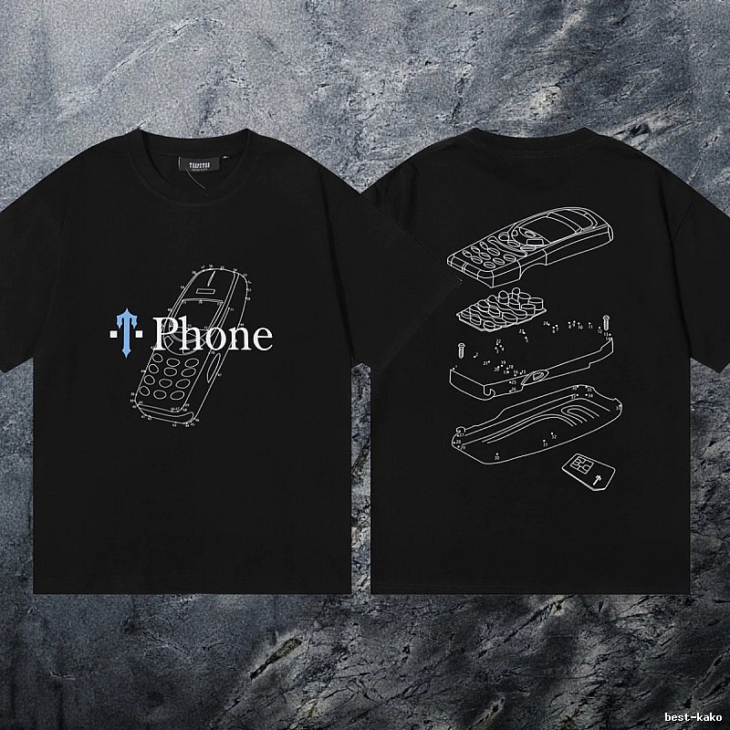 Trapstar Lightweight Keys graphic T-shirt Black White Key for Trend Styling
