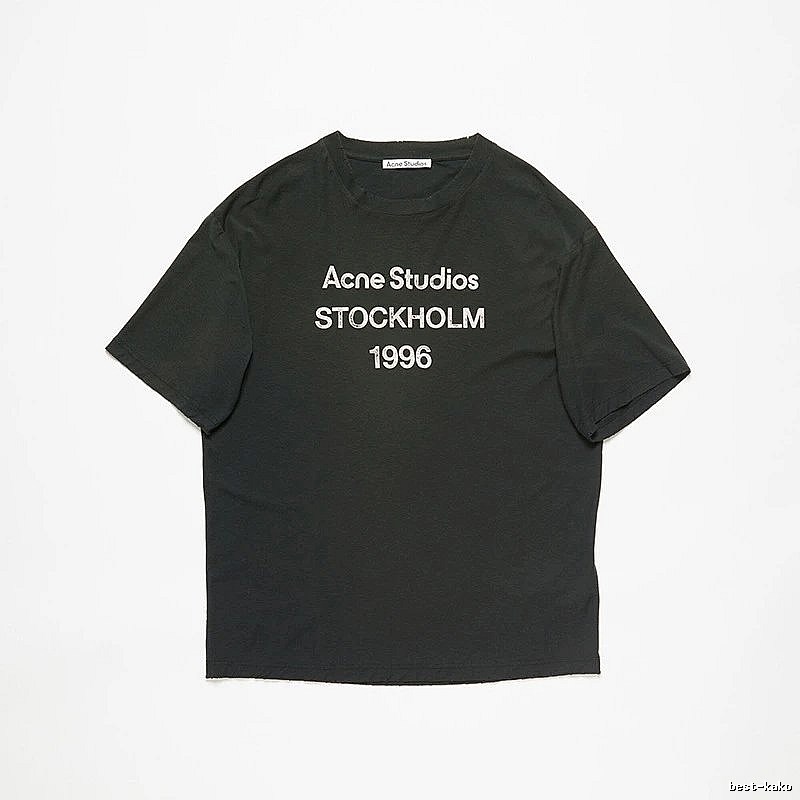 Acne Studios 2090-80 Black Style Ac908026 Stockholm Logo T-Shirt Daily Styling