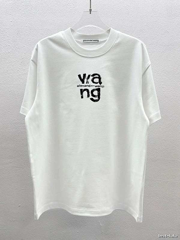 Alexander Wang Letter Print Streetwear White T-Shirt