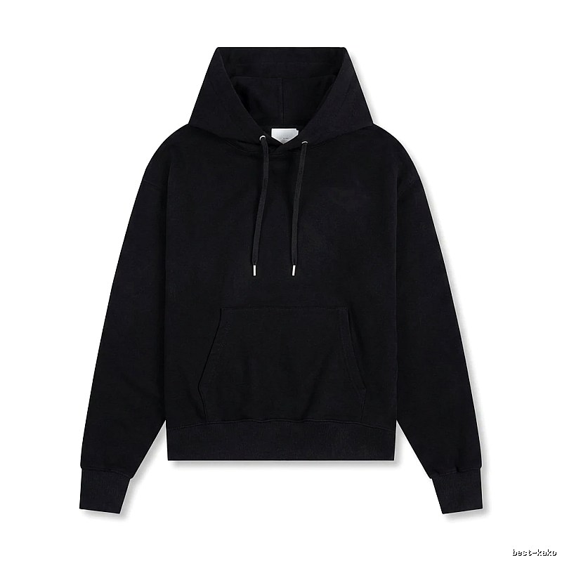AMI Basic Style Simple Black Hoodie