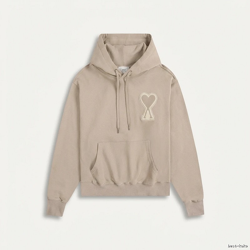 AMI Love Trend Brand Beige Sweatshirt