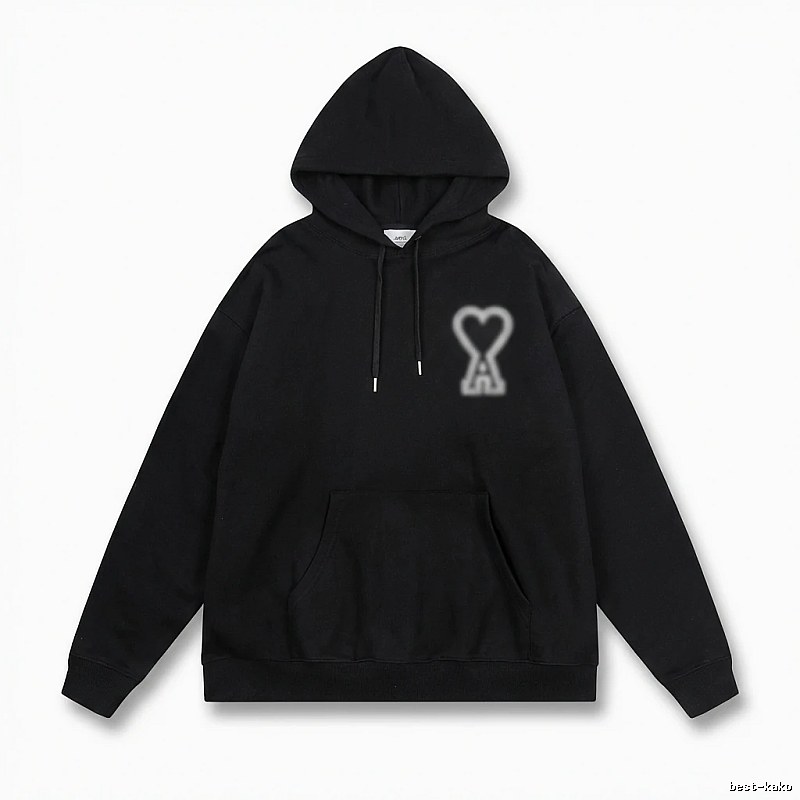 AMI Love Trendy Black Hoodie