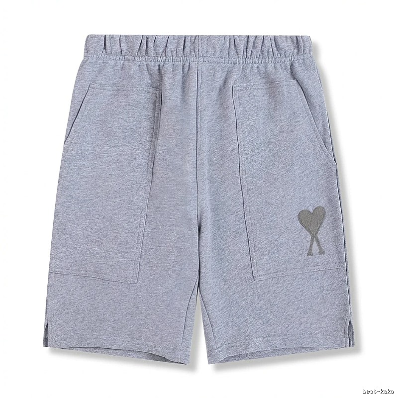 AMI pattern casual gray shorts