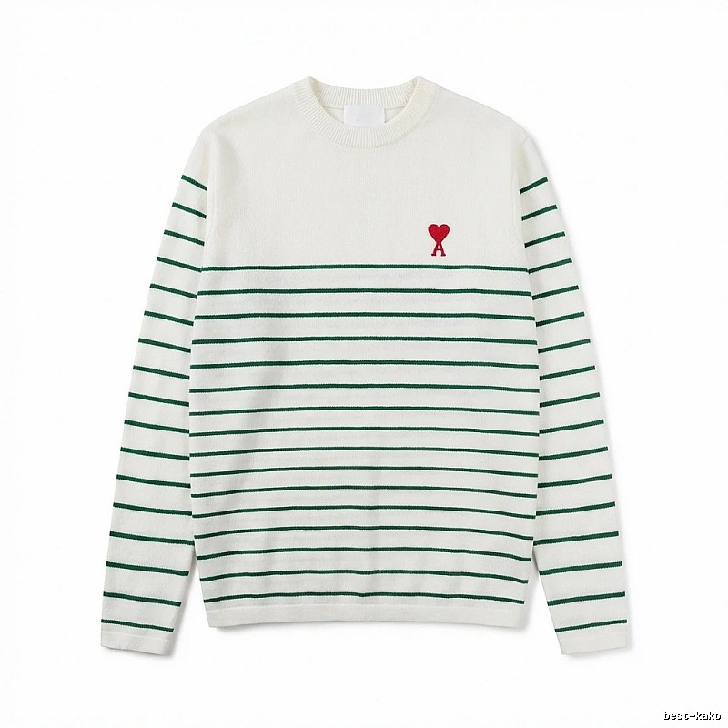 AMI striped white sweater