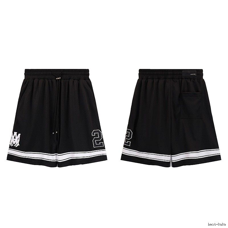 AMIRI American Basketball Style Black Athletic Shorts