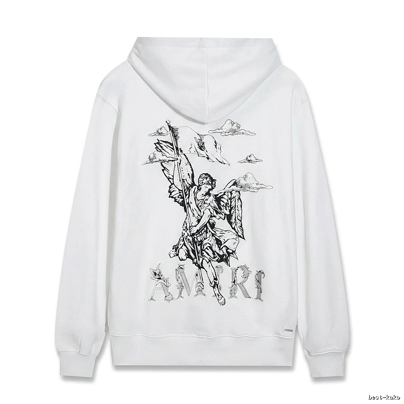 AMIRI Angel Print White Sweatshirt