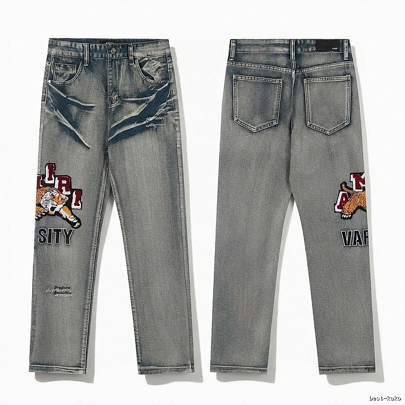AMIRI retro-style grey jeans