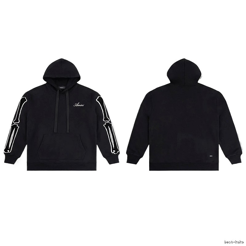 AMIRI Skull Style Black Hoodie