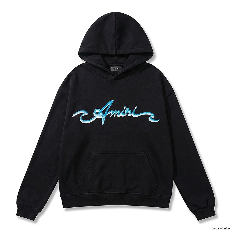 AMIRI Trendy Style Black Hoodie