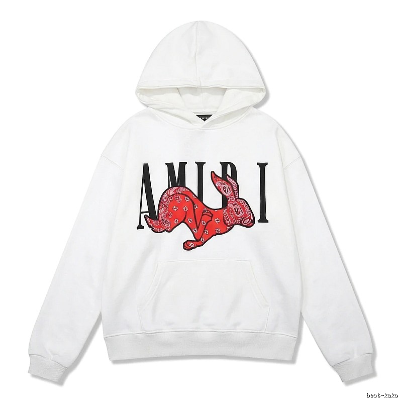 AMIRI White Sweatshirt with Rabbit Print
