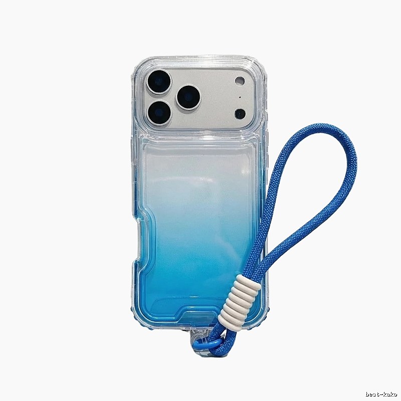 Apple Gradient Trendy Blue Phone Case