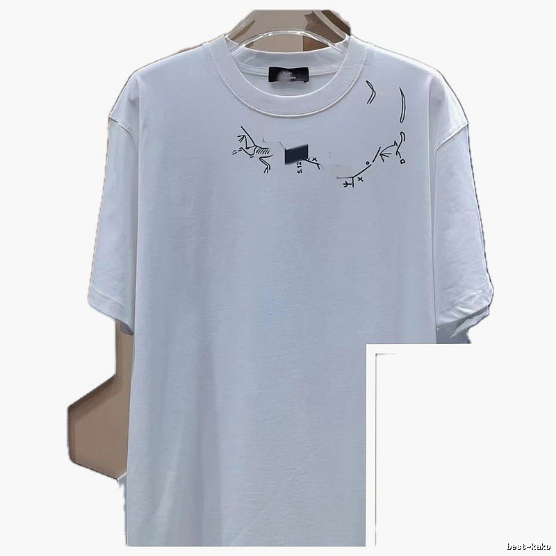 Arc'teryx Line Print Casual Style White T-Shirt