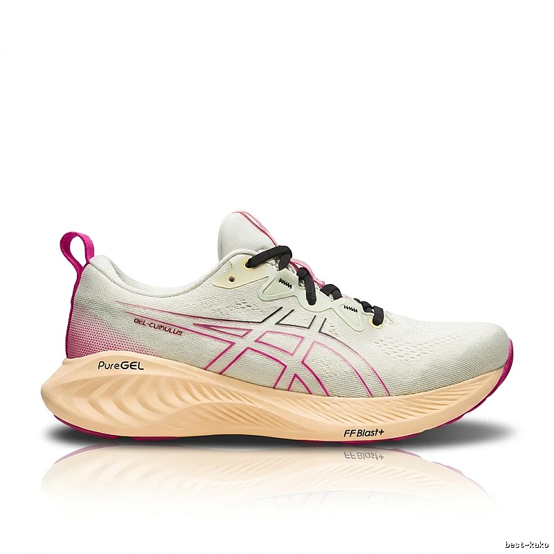 ASICS PureGEL Fashion White-Pink Running Shoes