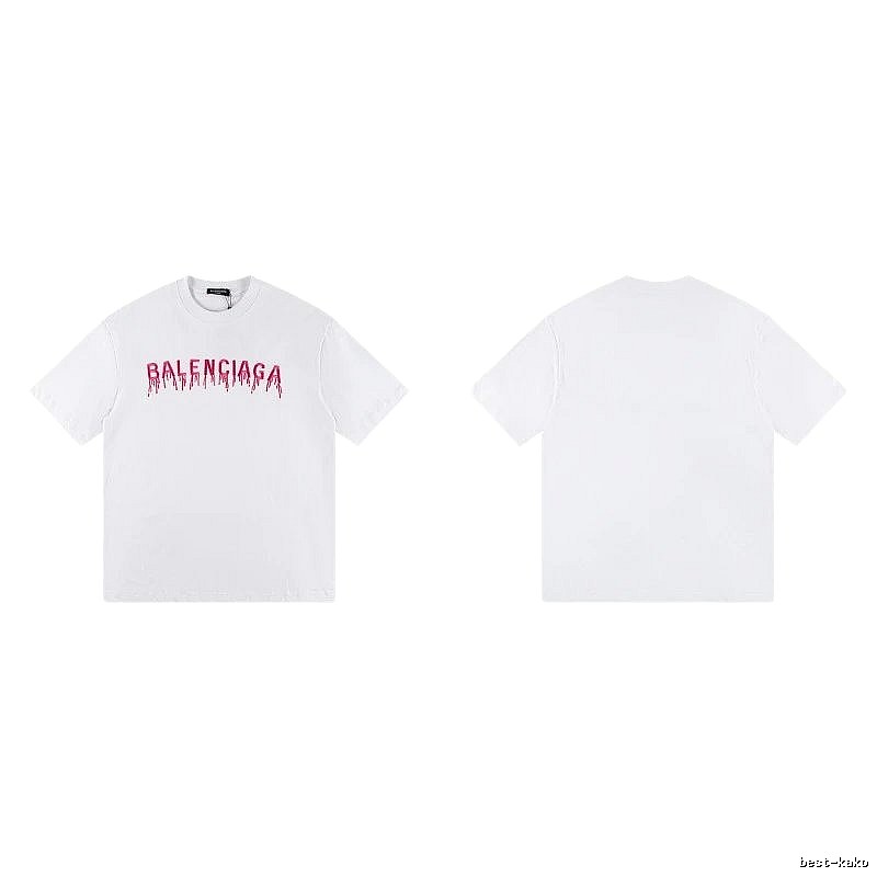 Balenciaga Blood Drop Collection Street Style White T-Shirt