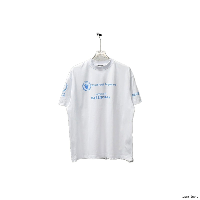 Balenciaga Blue Label Simple White T-shirt