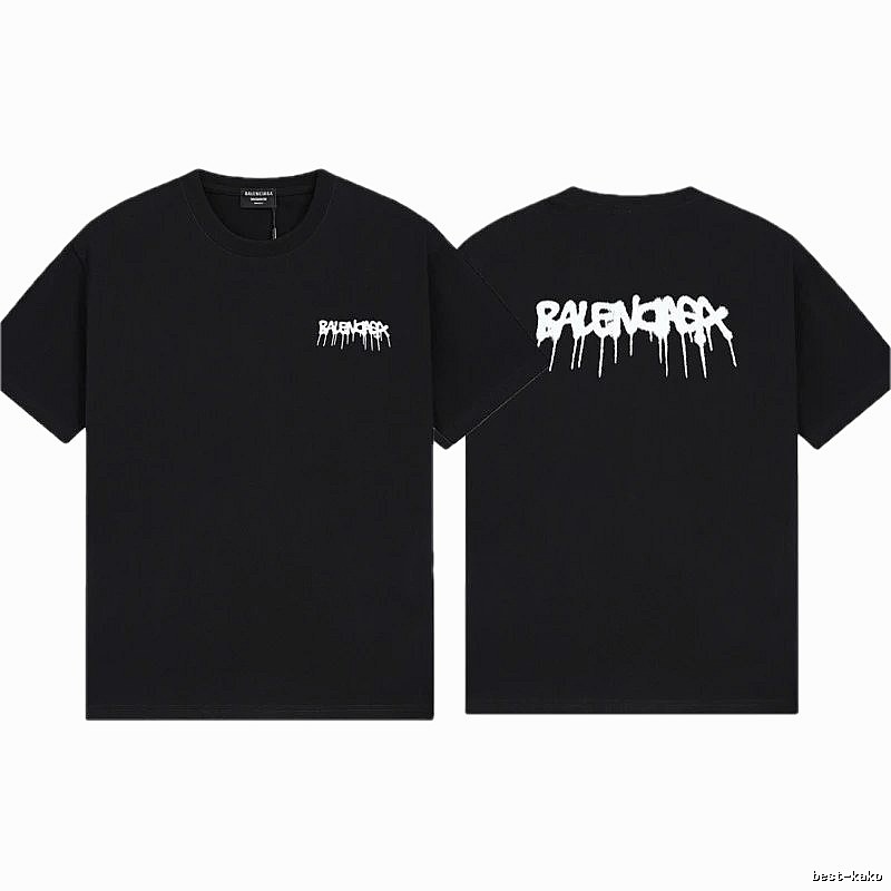 Balenciaga Graffiti Street Style Black T-Shirt