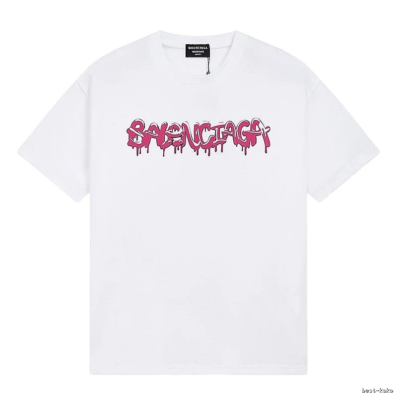 Balenciaga Graffiti Street Style White T-shirt