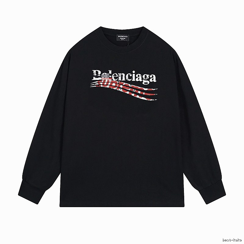 Balenciaga graffiti-style black T-shirt