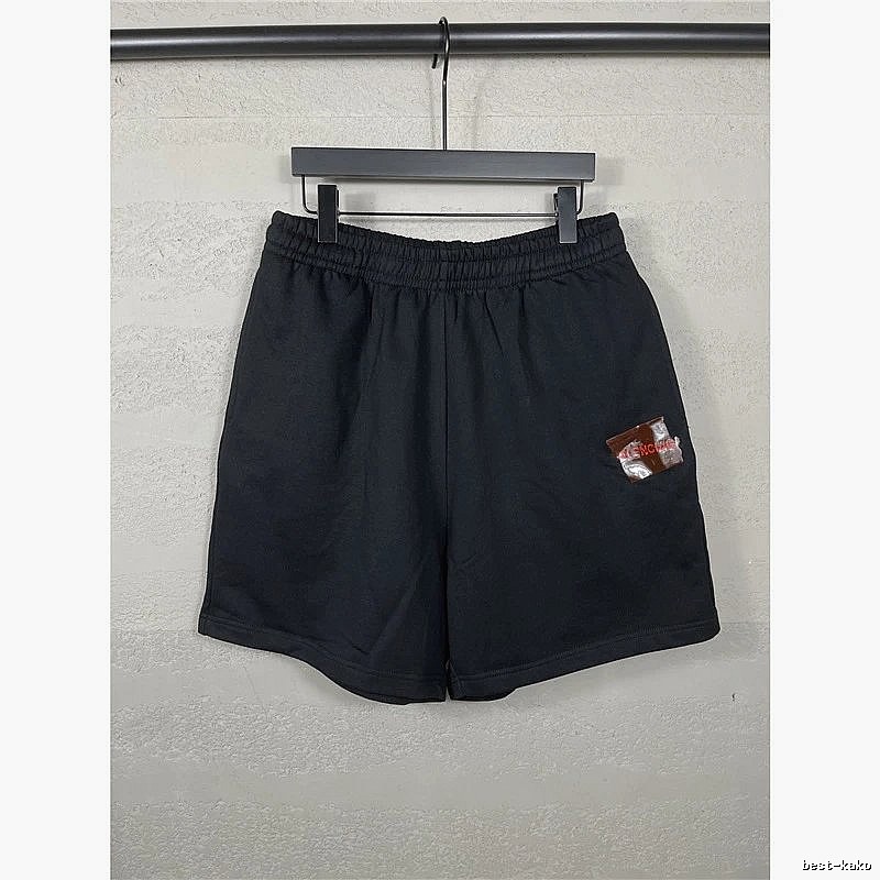 Balenciaga minimalist black shorts