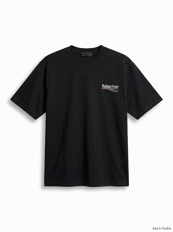 Balenciaga minimalist style black T-shirt