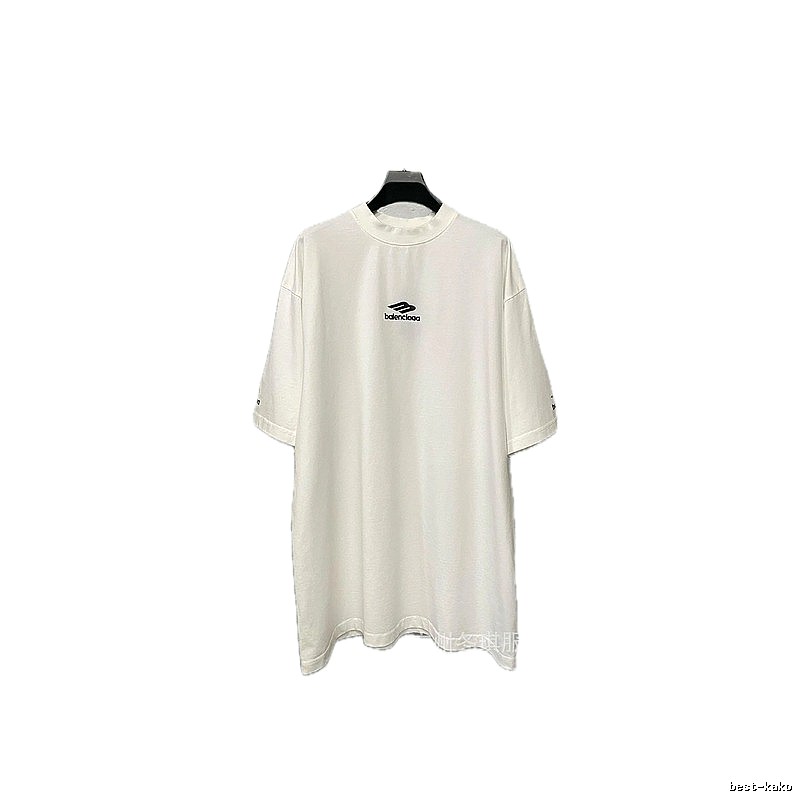 Balenciaga minimalist style white T-shirt